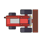 Rotor Max 1000, wheat harvester in Loopy Farm
